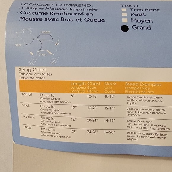 Pupasaurus Rex Costume Sz Large - Picture 6 of 8